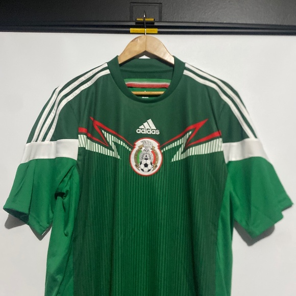 Adidas L Mexico National Team 2014 Home Jersey - Picture 4 of 10